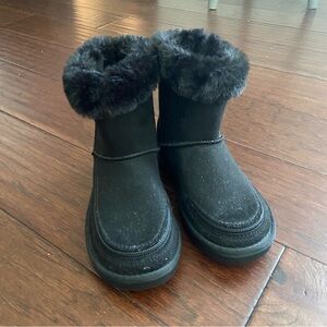 Stylish Black Kids Snow Boots